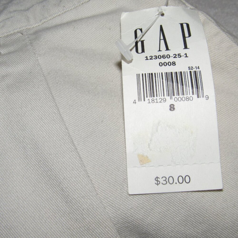 NWT GAP Pleated 100% Cotton Shorts Size 8 - Picture 5 of 5